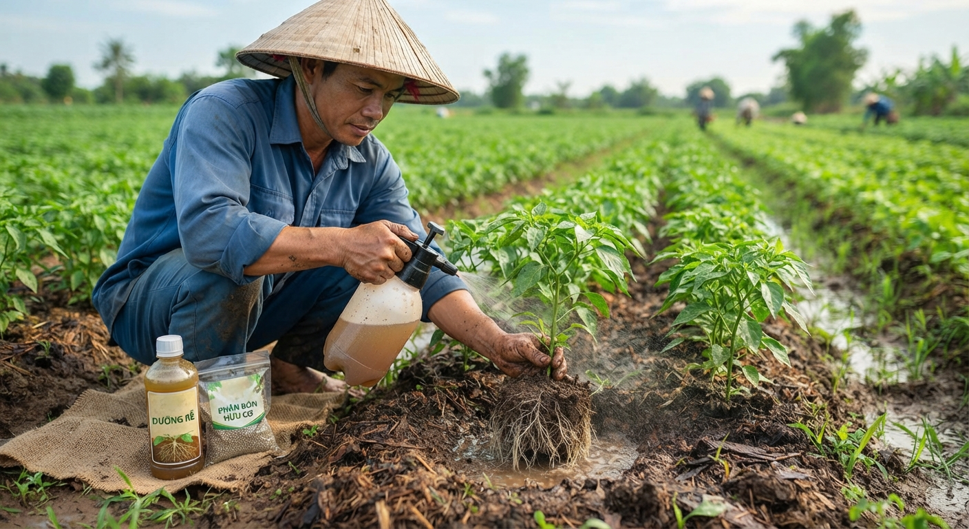 Giải pháp kỹ thuật và sản phẩm hỗ trợ dưỡng rễ hiệu quả